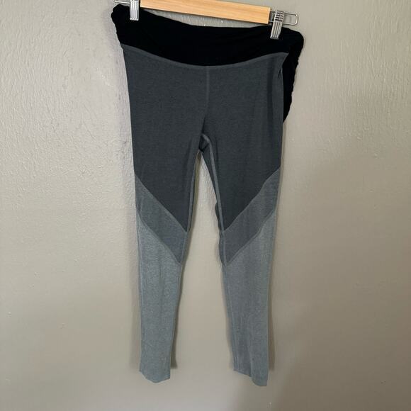 BEYOND THE BUMP Grey Maternity Multi Tone Leggings Size Small casual comfort - Picture 1 of 7